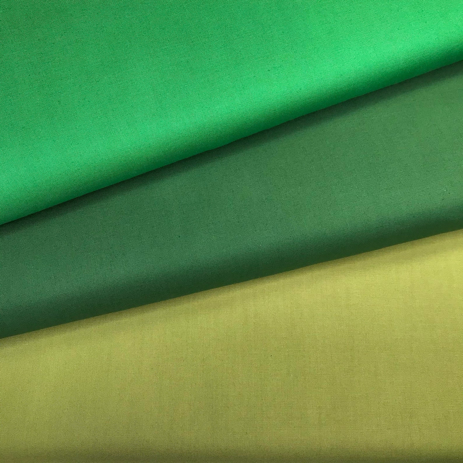 100 COTTON Fabric the GREENS Woven Quilting Fabric for Etsy