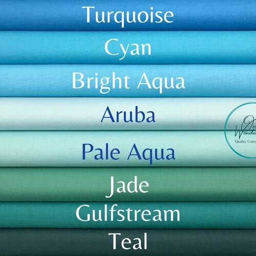 Solid 100% Cotton Twill Fabric 6 COLORS Sold by the Yard | Etsy