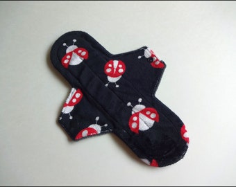 Reusable Cloth Menstrual Pad Giraffe Size 2 10 Medium Flow Minky Cloth Pad