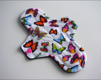 Reusable Cloth Menstrual Pad Giraffe Size 2 10 Medium Flow Minky Cloth Pad