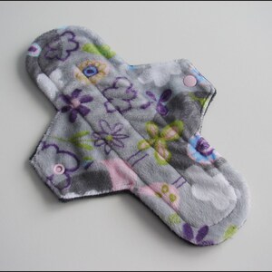 Reusable Cloth Menstrual Pad Giraffe Size 2 10 Medium Flow Minky Cloth Pad