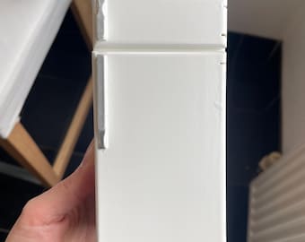 Dollshouse Refrigerator Fridge Dollhouse White Retro