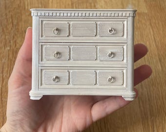 Dollshouse Miniature Chest of Drawers Gustavian one inch scale/1:12th Scale