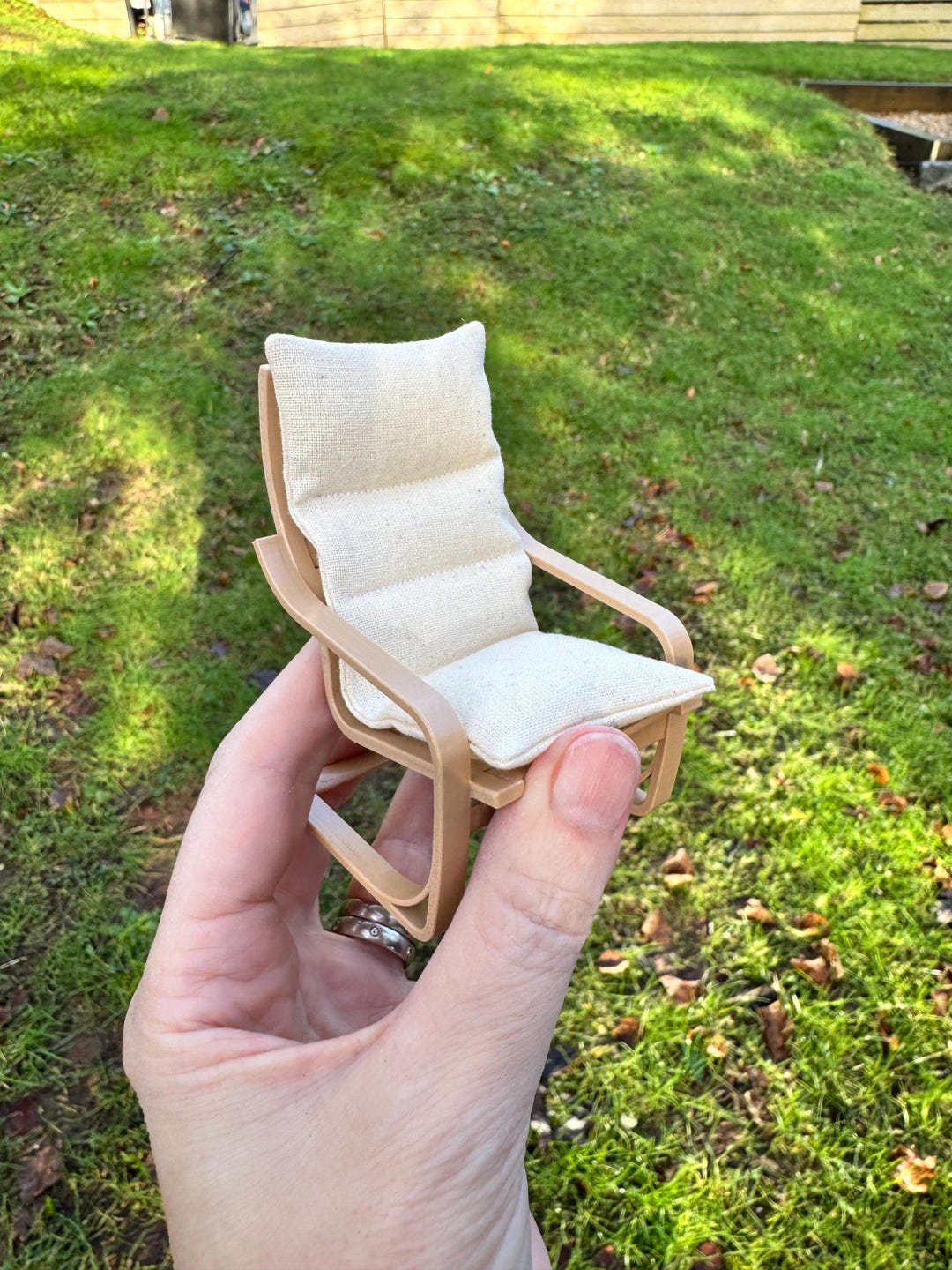 Dollshouse Miniature 1:12th Scale/one Inch Scale Easy Chair With Full ...