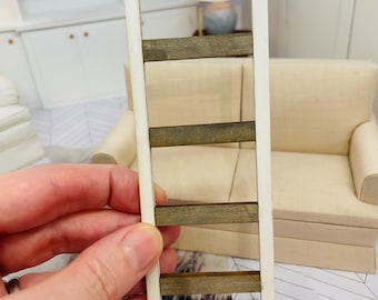 Dollshouse Miniature 1:12th scale throw blanket ladder for roomboxes, dioramas and dollshouses