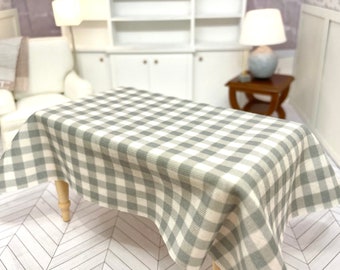 Dollshouse miniature tablecloth for dining rooms, kitchens, dioramas and roomboxes