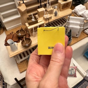 Puppenhaus Miniatur 1:12 Papier Einkaufstasche