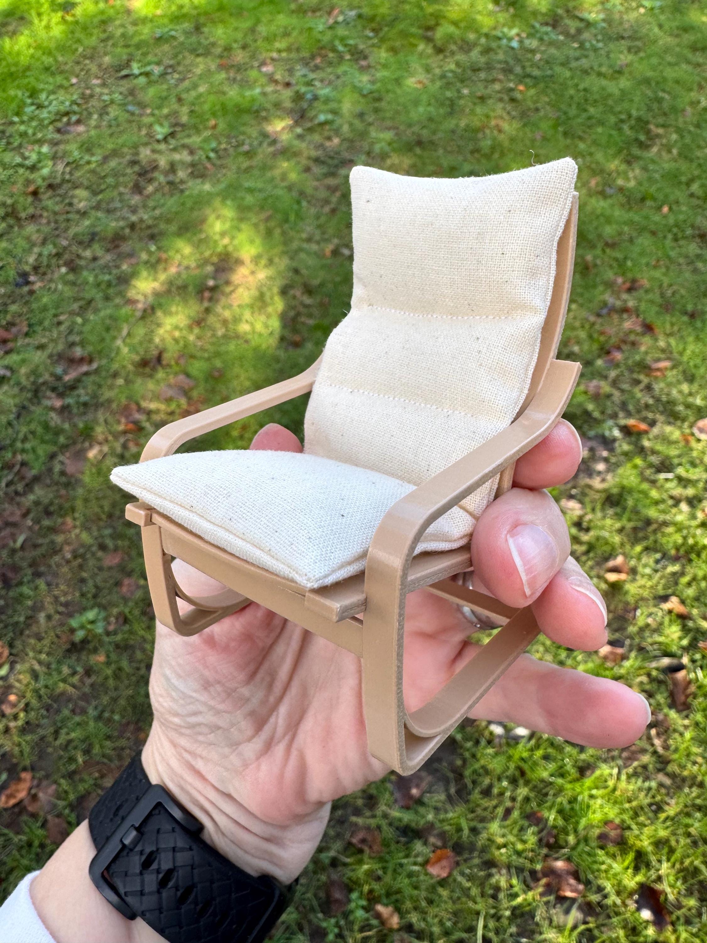Dollshouse Miniature 1:12th Scale/one Inch Scale Easy Chair With Full ...