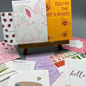 PICK SIX! Letterpress Postcards