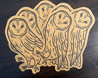 Letterpress Owl Postcards