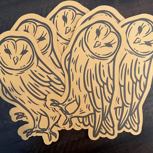 Letterpress Owl Postcards