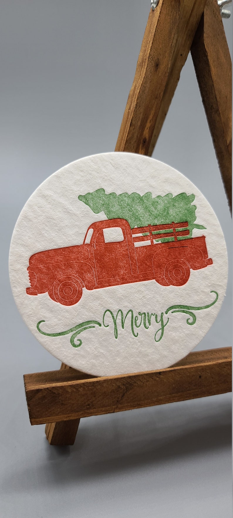 Set of Six Letterpress Printed Coasters - Thumbnail 2