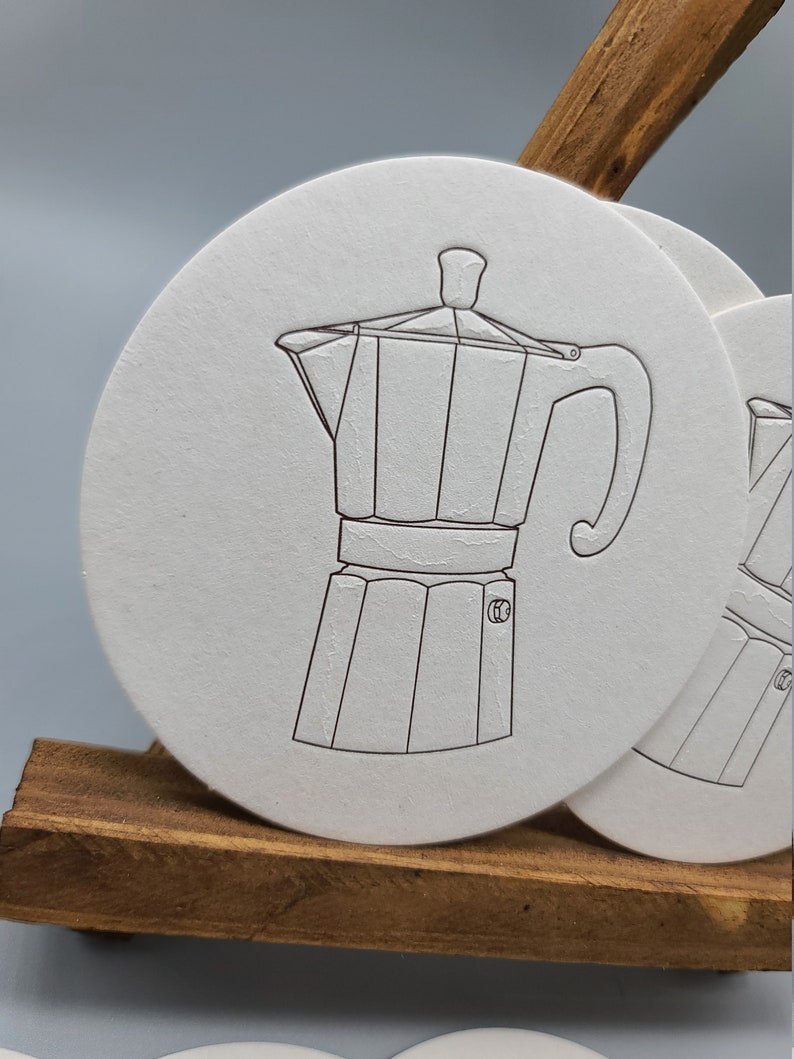 ANCORALetterpress Espresso Maker Coasters - Thumbnail 2