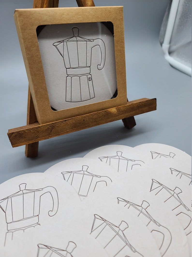 ANCORALetterpress Espresso Maker Coasters - Thumbnail 3