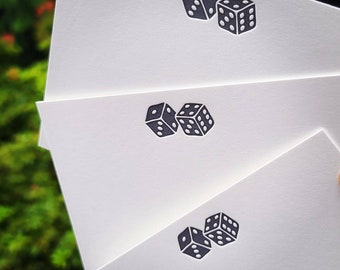 Set of 8 Letterpress Printed Notecard  Set