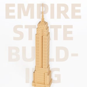 Empire State Building Model – Minimal NYC Architecture Decor, Desk Sculpture Gift