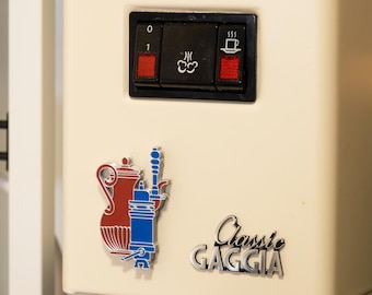 Espresso Machine Emblem Magnet, Gaggia classic inspired design, Coffee Fridge Magnet