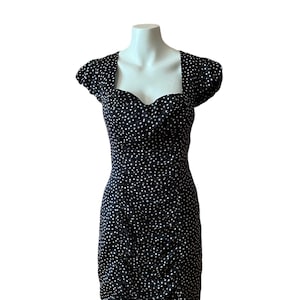 Vintage throwback guess dress, polka dot pinup dress