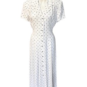 Vintage polka dot spring dress, the perfect 90s dress nwt
