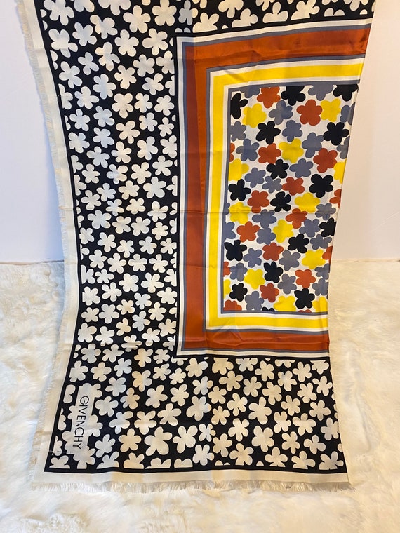 Vintage GIVENCHY scarf, mid century scarf - image 3