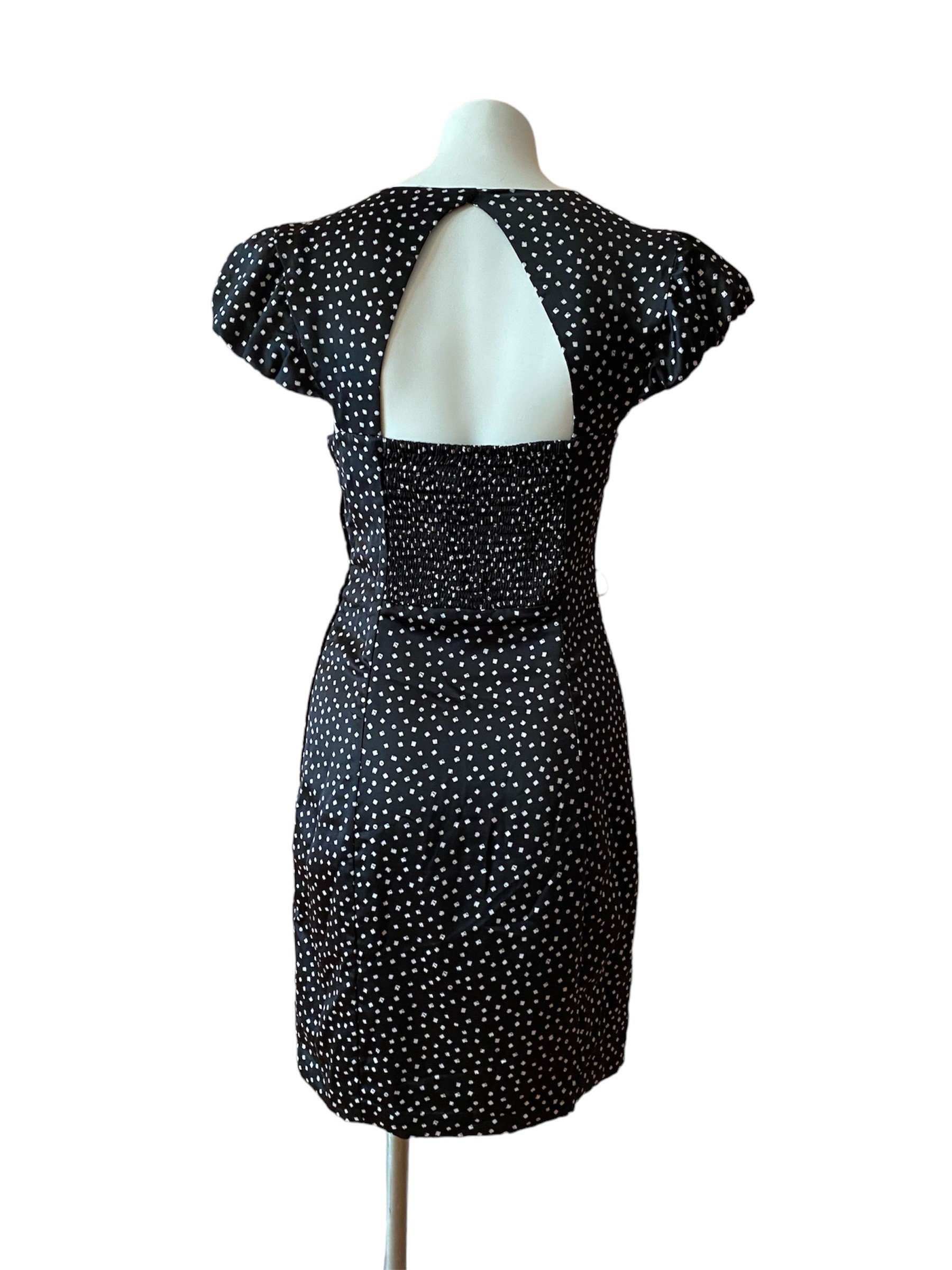 princess polly baby blue dress Vintage Throwback Guess Dress, Polka Dot Pinup Dress