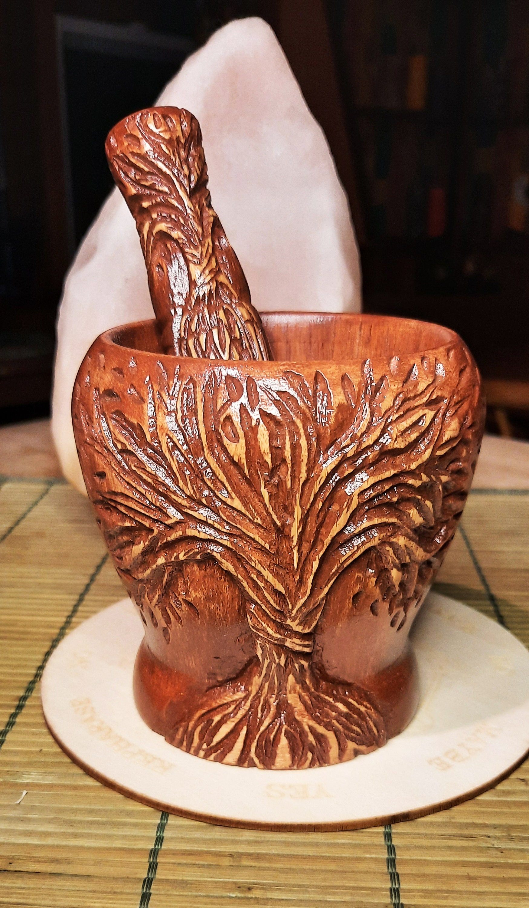 Mortar and Pestle Tree of Life Etsy Canada