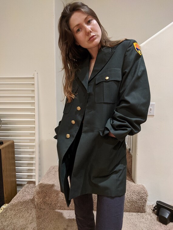 Vintage US Army Jacket / Military Jacket / Wool Wa