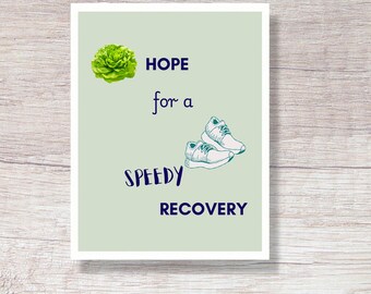 PRINTABLE Lettuce Hope For A Speedy Recovery Card