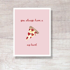 PRINTABLE Pizza My Heart Valentine’s Day Card