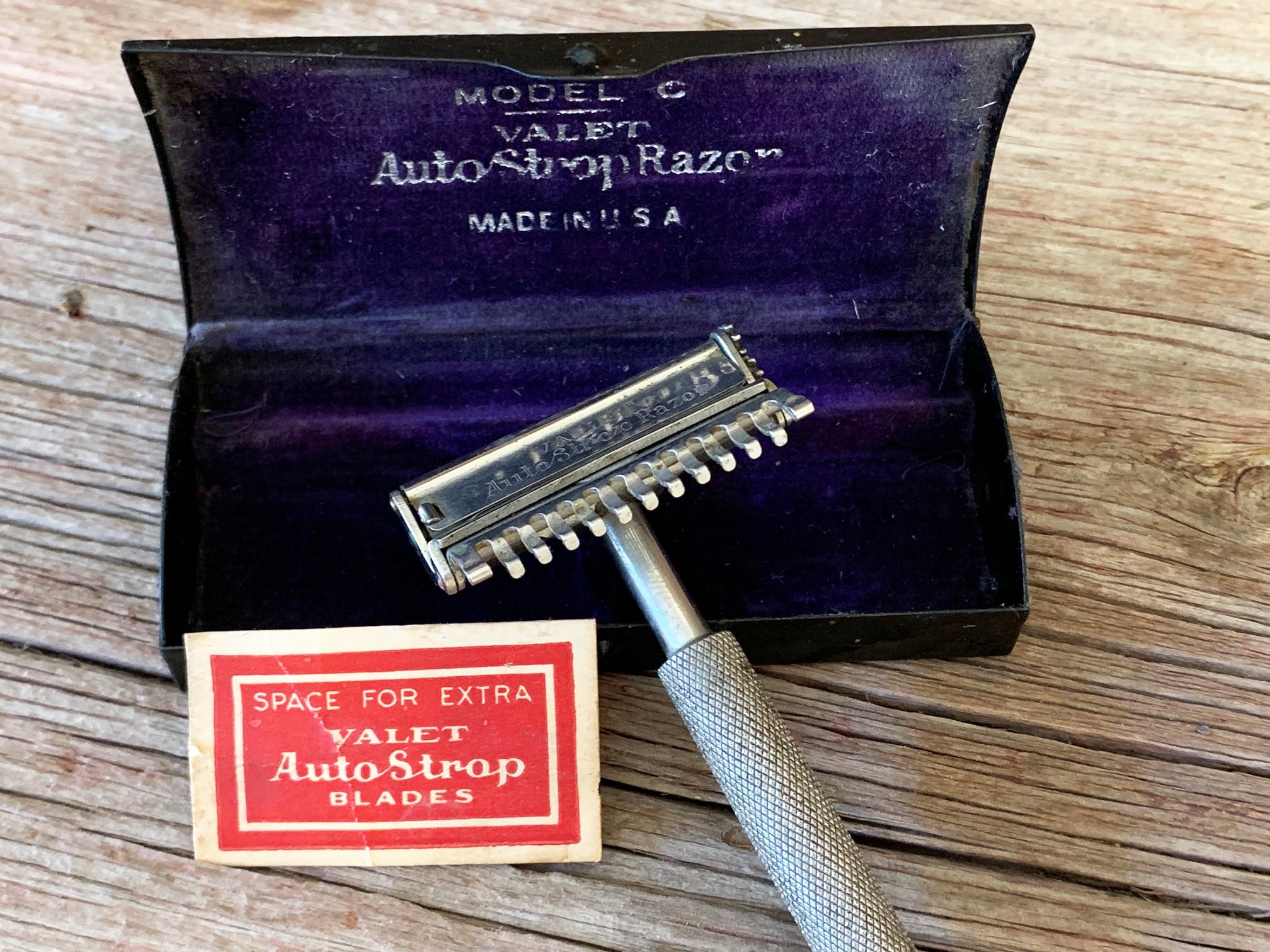 Vintage Valet Auto Strop Razor in Original Metal Box - Etsy