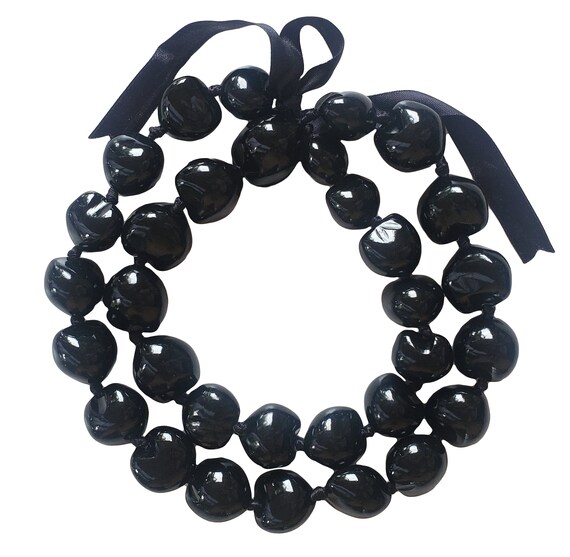 Natural Blonde Authentic Kukui Nut Lei – Handmade Hawaiian Necklace For Luau, Wedding, Graduation