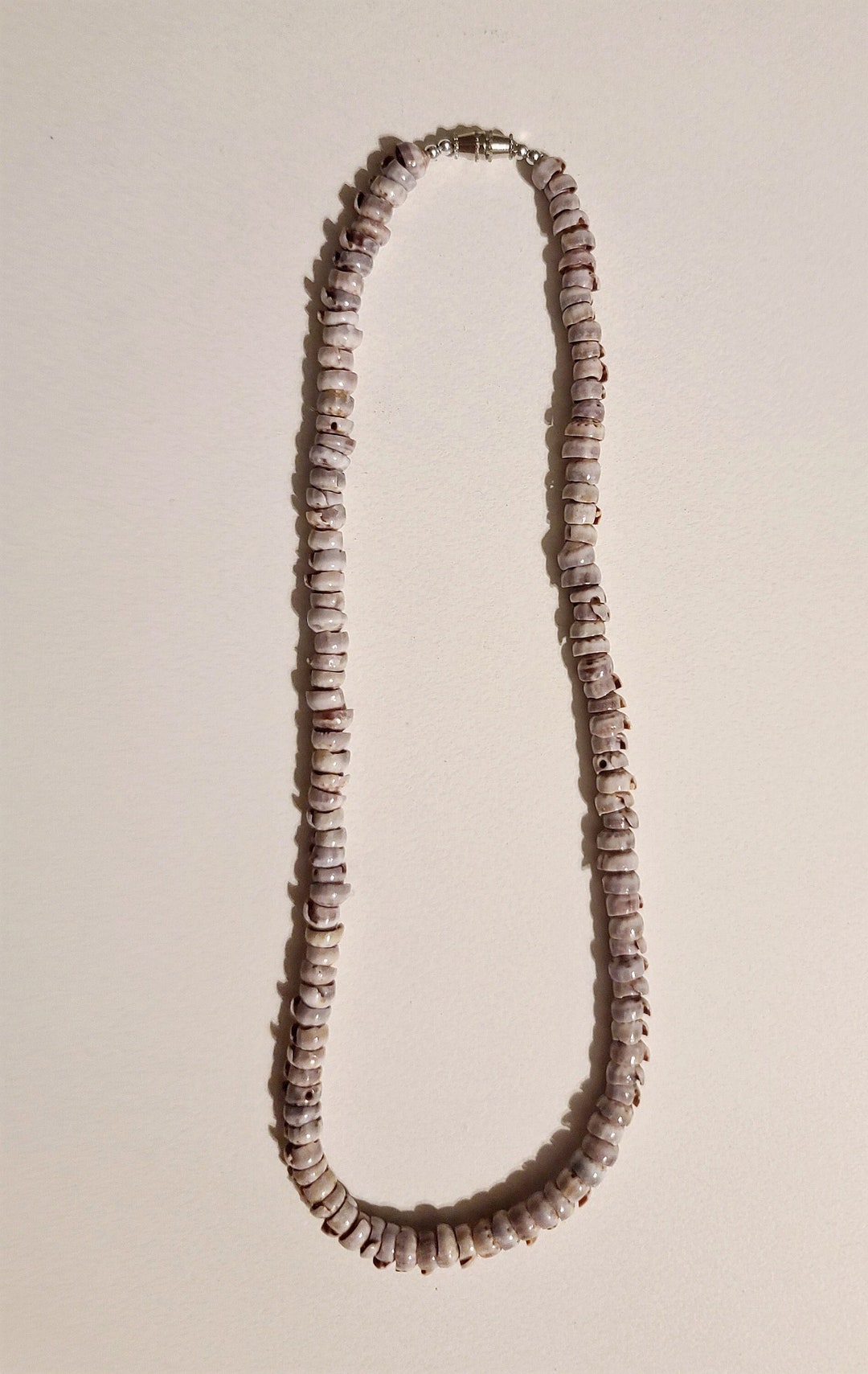 Puka Shell Necklace Lei Purple 16 in X 3/16 in (about 406 Mm X 4.5 Mm ...