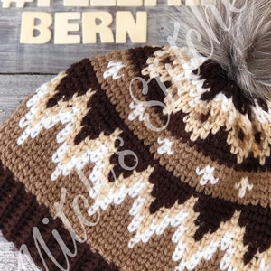 The Bernie Beanie Crochet Hat Pattern, Bernie Sanders, Inauguration Mittens, PDF Download, Vermont, Bernie Sanders Inspired, Bernies Mittens image 1