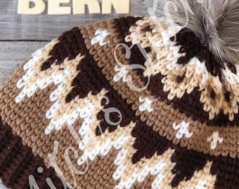 The Bernie Beanie Crochet Hat Pattern, Bernie Sanders, Inauguration Mittens, PDF Download, Vermont, Bernie Sanders Inspired, Bernies Mittens