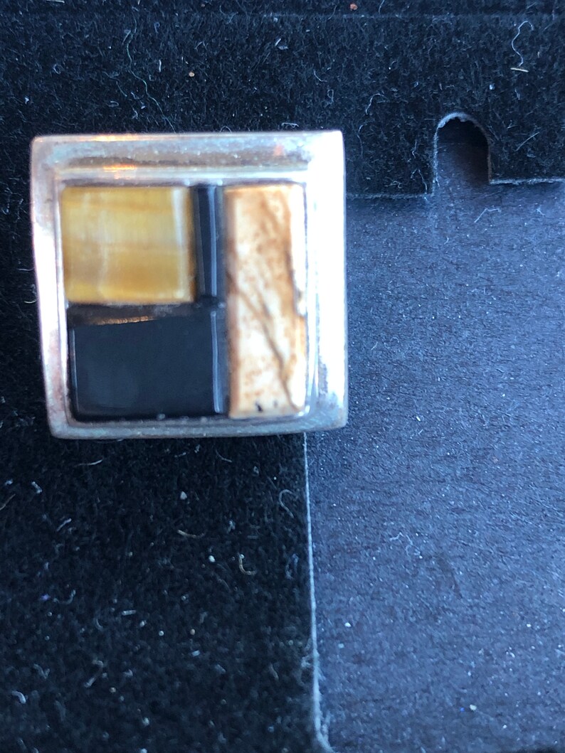 Sterling stone earrings pierced