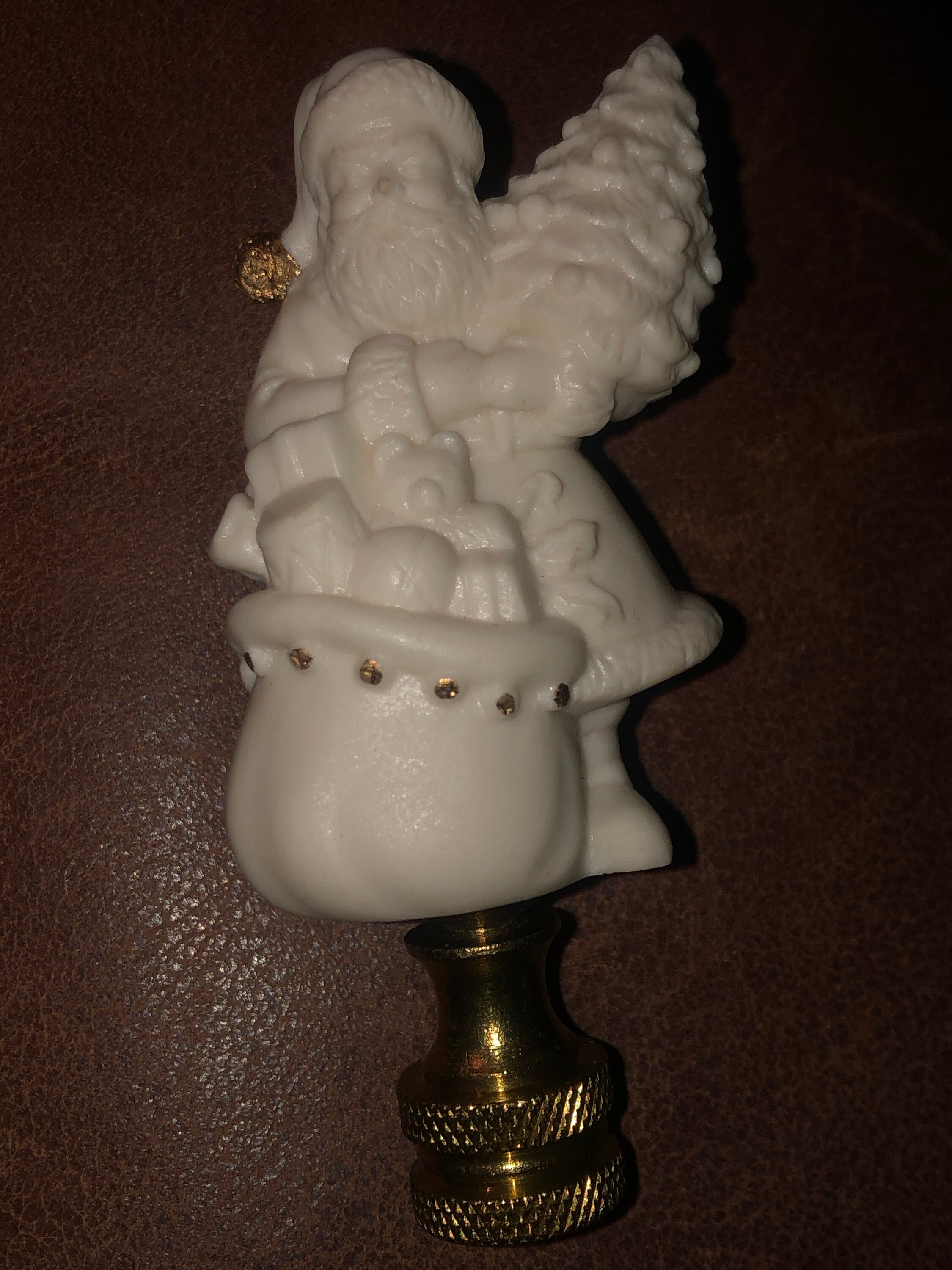 Lenox Santa lamp topper finial Etsy