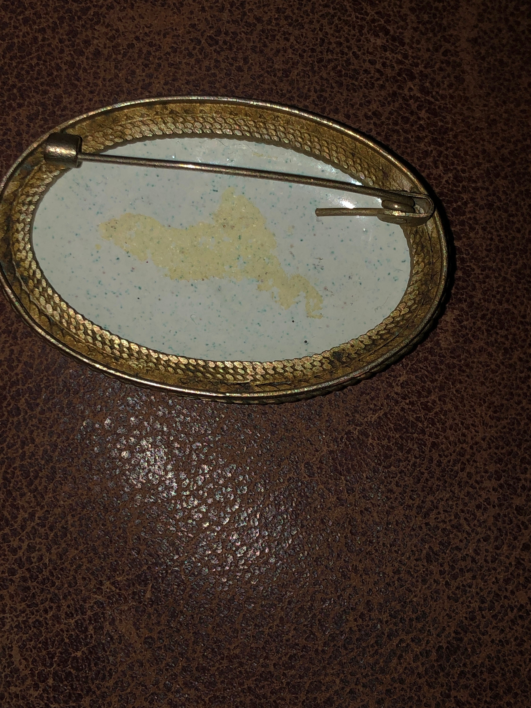 Enameled hand painted pin brooch Etsy