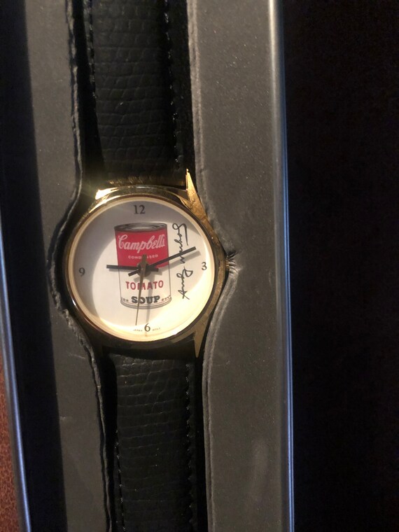 Swatch watch Andy Warhol Campbell’s soup