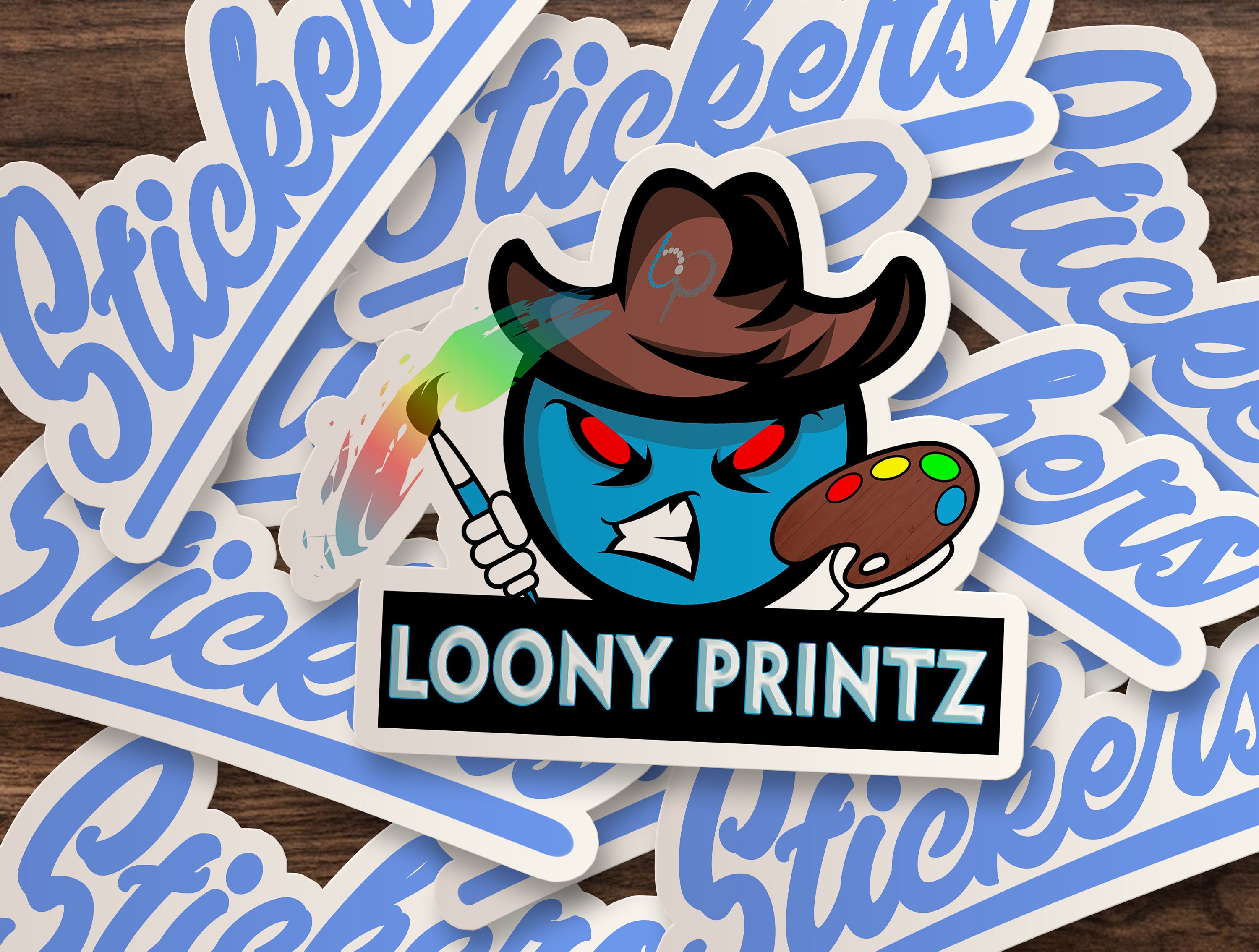 Custom Stickers Bulk Set. Logo Decals Printed on Waterproof Etsy