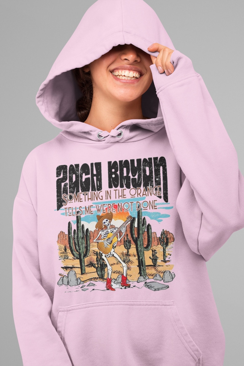 Zach Bryan Something in the Orange Hoodie W/ FREE Sticker Etsy