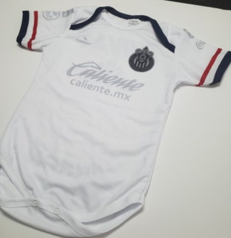 Chivas Gal\u00e1cticas de Guadalajara Mameluco de Bebe Baby Body Suit Personalizado con Nombre y N\u00famero Baby Soccer Jersey Liga Mx
