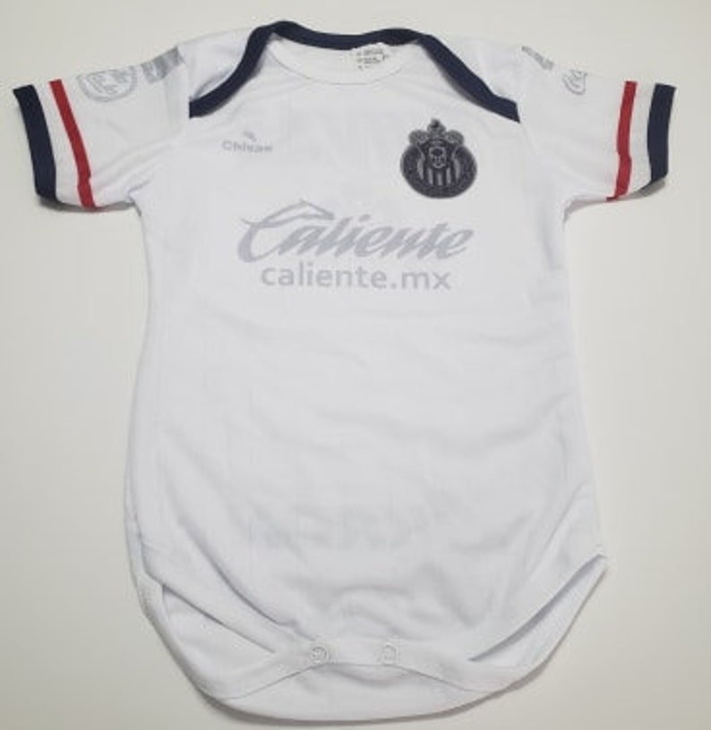Chivas Gal\u00e1cticas de Guadalajara Mameluco de Bebe Baby Body Suit Personalizado con Nombre y N\u00famero Baby Soccer Jersey Liga Mx