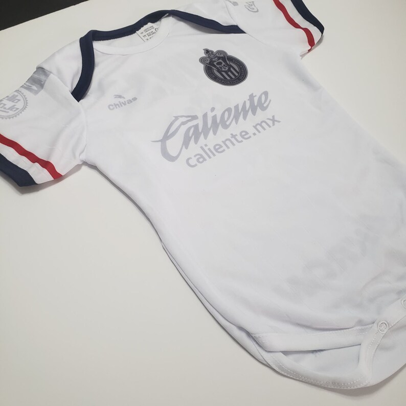 Chivas Gal\u00e1cticas de Guadalajara Mameluco de Bebe Baby Body Suit Personalizado con Nombre y N\u00famero Baby Soccer Jersey Liga Mx