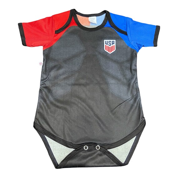 US Soccer Team Baby Soccer Jersey Bodysuit Babysuit USA - Etsy