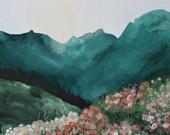 Mountain and Meadow Painting