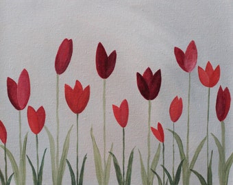Simple Red Tulips