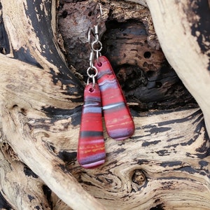 Polymer Clay Earrings - Striped