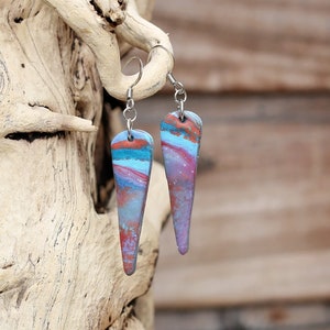 Polymer Clay Earrings - Swirl