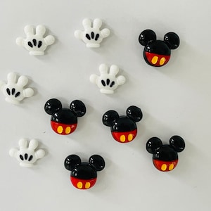 5 Mickey Mouse themed Magnets - hands or heads - great for Disney Cruise Fish Extender or Trading - gift idea for moms or teens