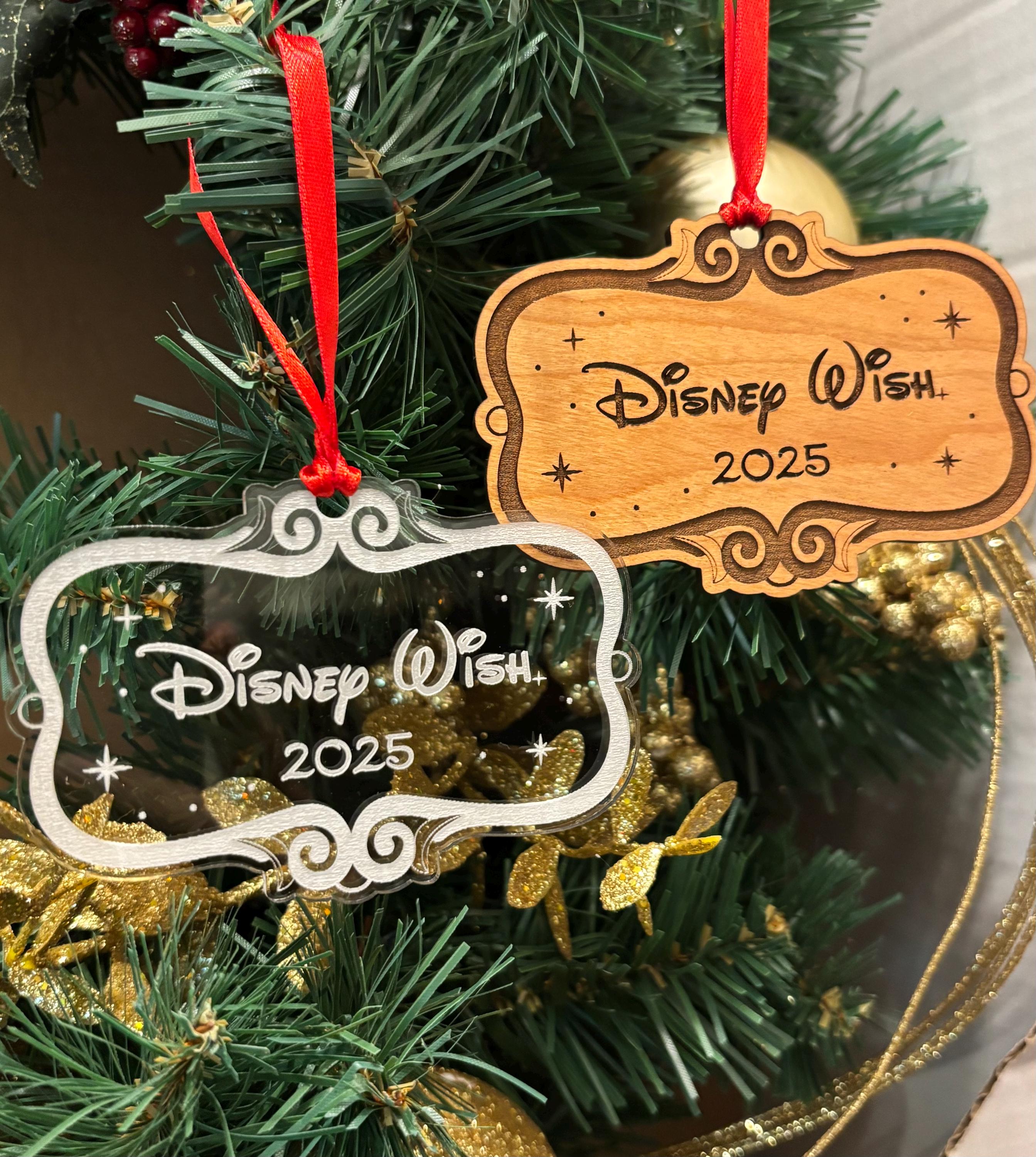 Disney Wish Door Number Christmas Ornament - Cruise Line Fish